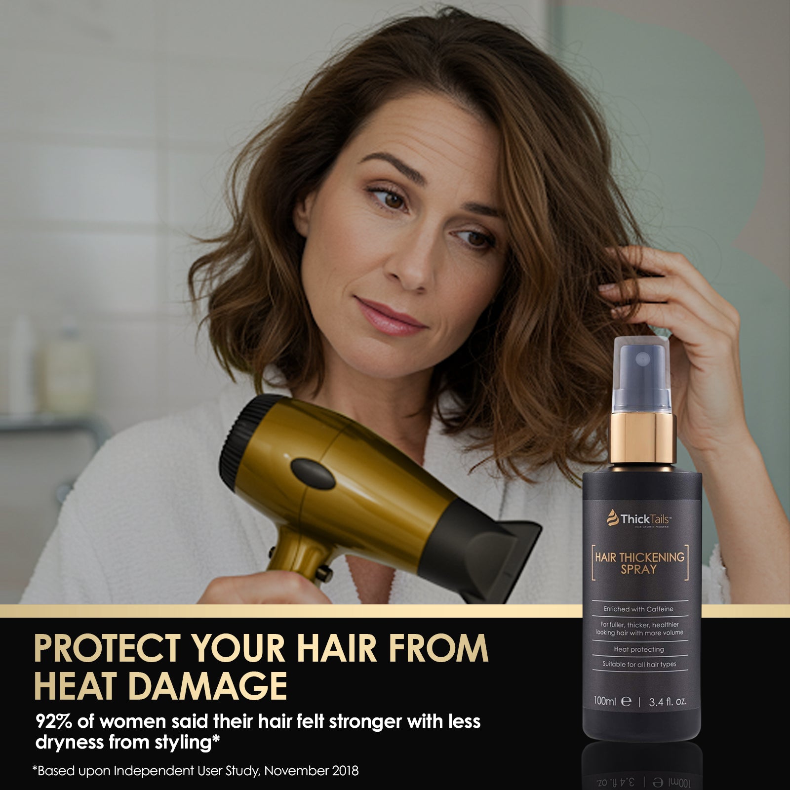 ThickTails Instant Hair Thickening Spray | 3.4fl.oz