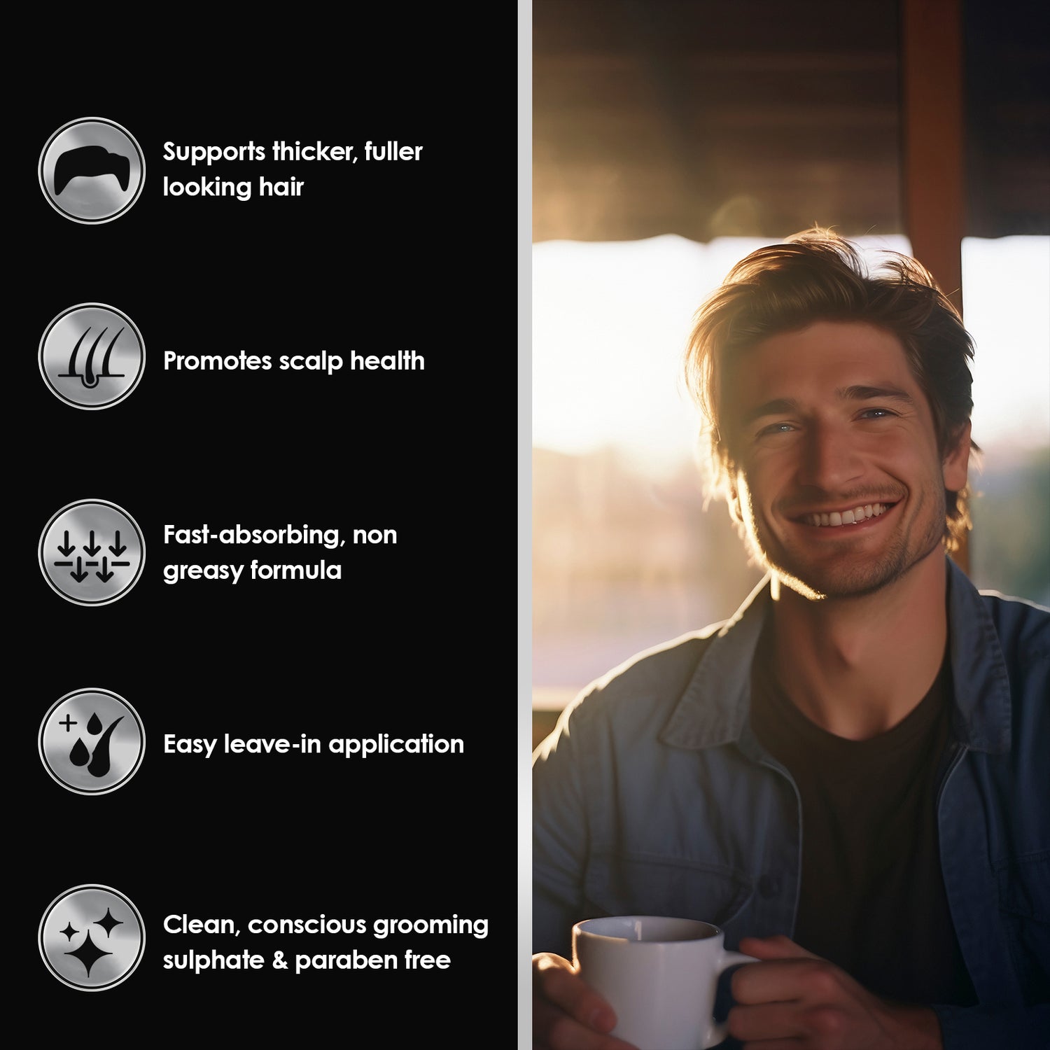 ThickTails Men’s Root Stimulating Leave-In Serum | 3 Pack (Buy 2, Get 1 Free)