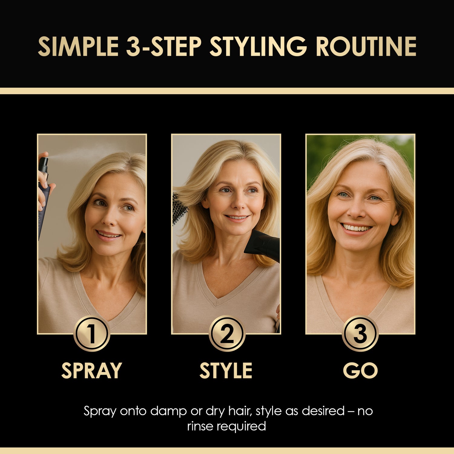 ThickTails Instant Hair Thickening Spray | Buy 2, Get 1 FREE