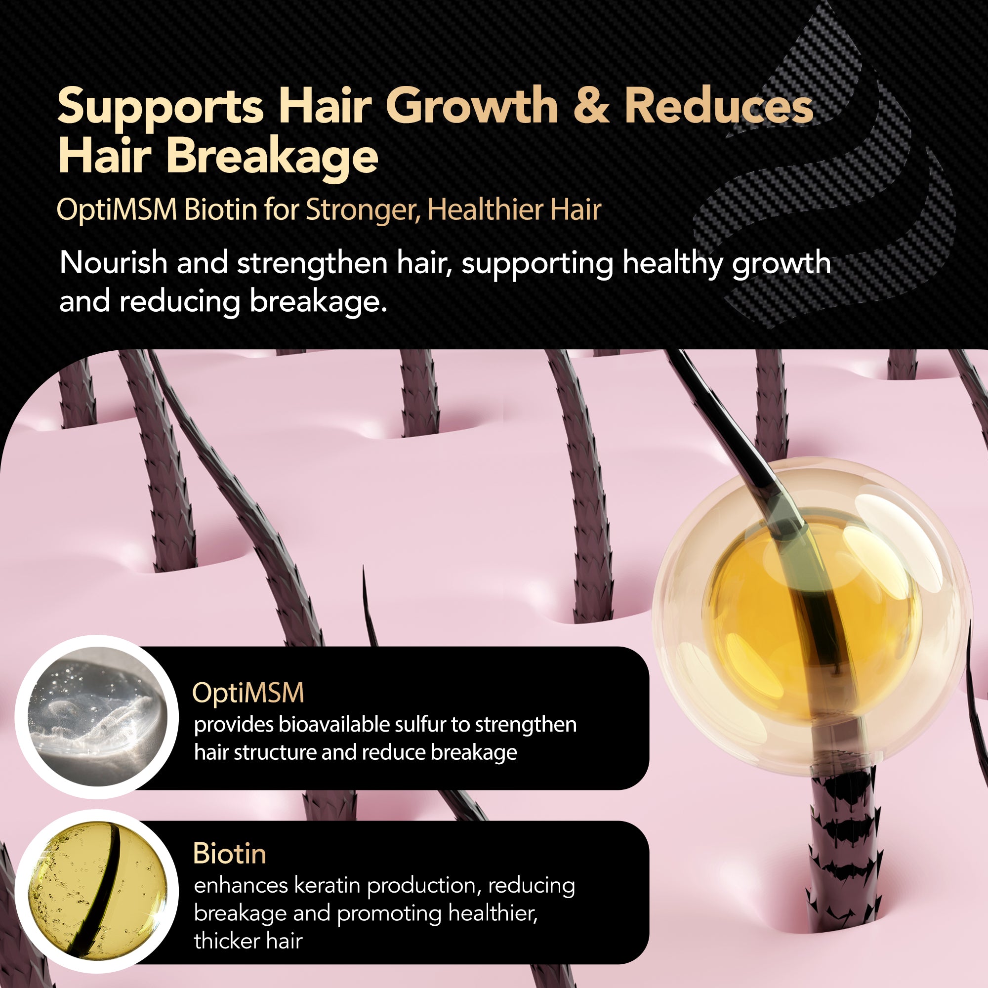 Hair Growth Vitamins - New & Improved