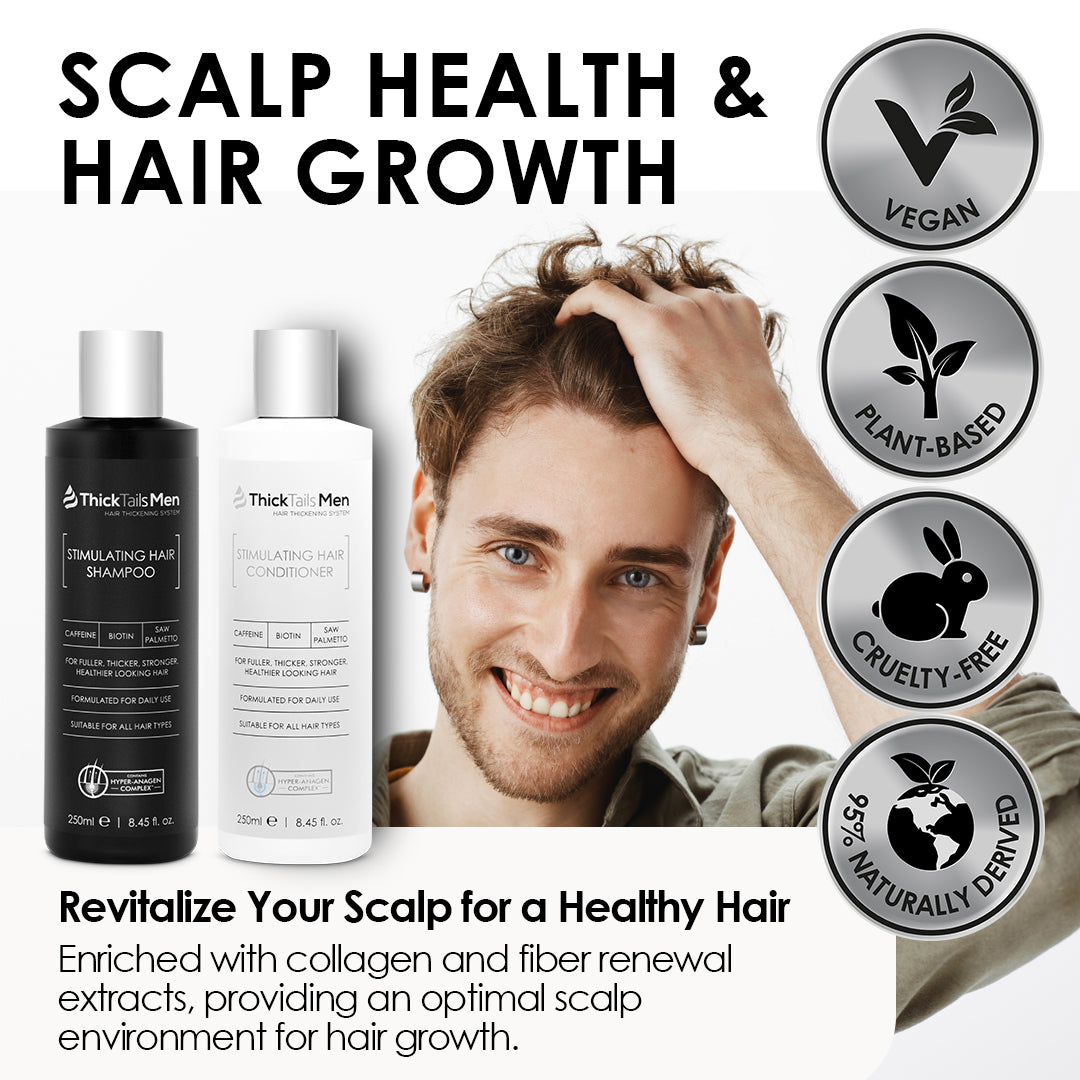 ThickTails Men’s Hair Revitalisation Bundle | 3 Pack for Hair Growth & Scalp Health