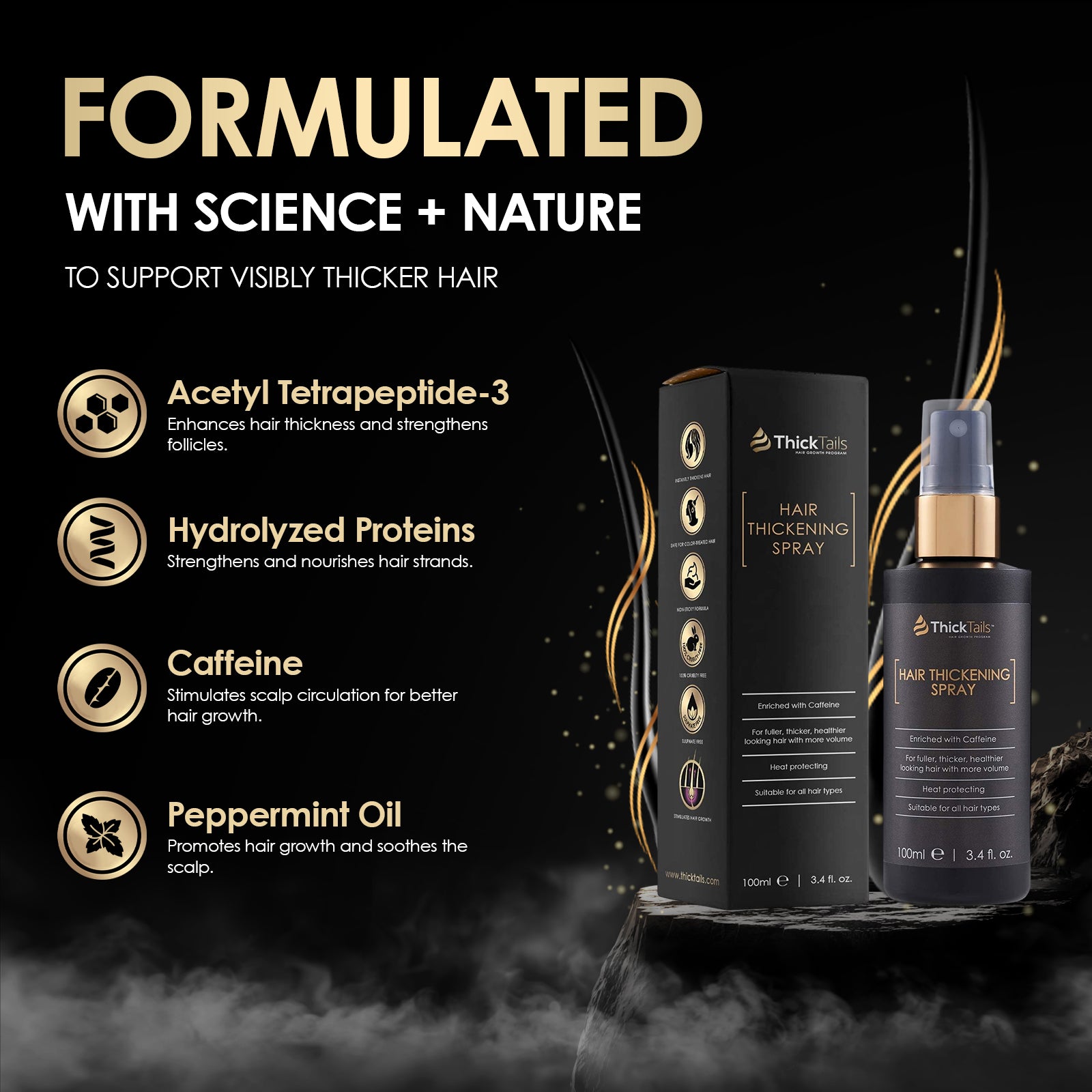 ThickTails Instant Hair Thickening Spray | 3.4fl.oz