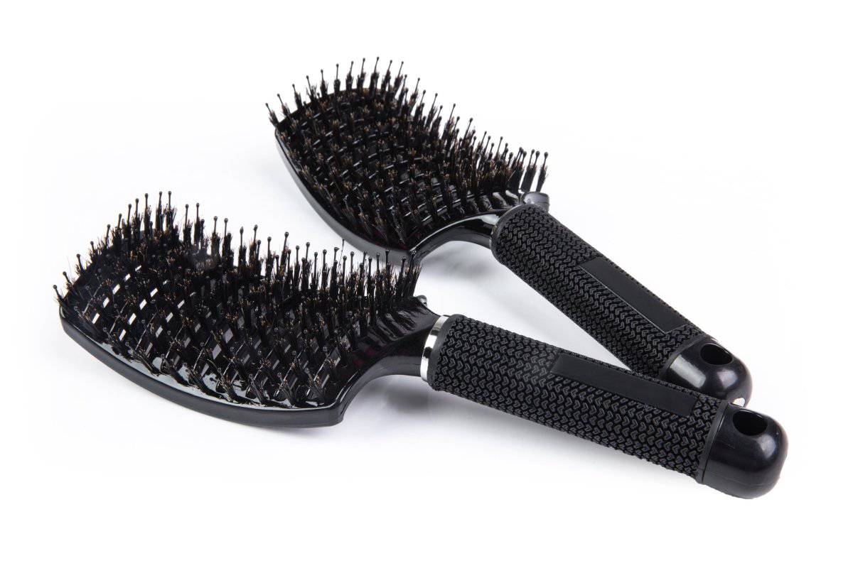 Professional Vented Boar Bristle Hair Brushes Set 2